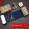 Buddhism Yellow  Eternal Blue Xuan Paper Calligraphy Paper Hand Scroll Song Brocade Samite Box Set of Writing The Heart of Sutra