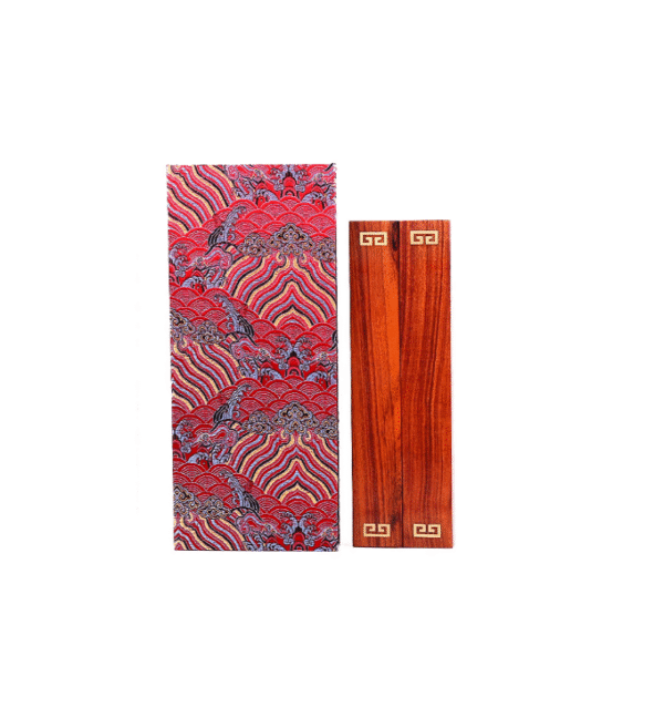 Chinese Heavy  Solid Wood  Paperweight  Song Brocade Box  The cardboard gift box four treasures of Study Room gift.