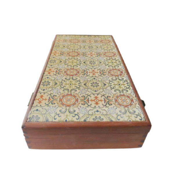 32*16*4.5cm Xuan Paper Folding Book Rectangle Song Brocade Faces Rosewood Solid Wood Package  Silk Necklace Gift  Jewerly Storage Box