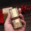 Buddhism Yellow  Eternal Blue Xuan Paper Calligraphy Paper Hand Scroll Song Brocade Samite Box Set of Writing The Heart of Sutra