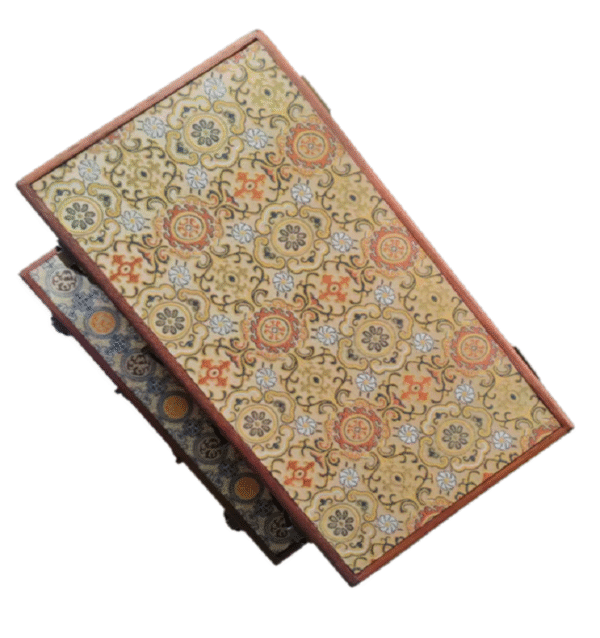 32*16*4.5cm Xuan Paper Folding Book Rectangle Song Brocade Faces Rosewood Solid Wood Package  Silk Necklace Gift  Jewerly Storage Box