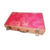 32*16*4.5cm RoseWood Brocade Fabric Red Rabbit  Marriage Gift Box Storage Silk Package Box Jewelry Gift Collection Case