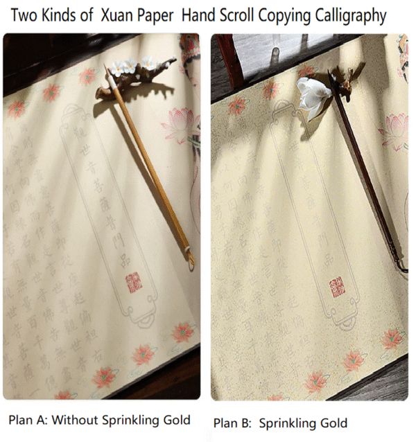 Chinese Calligraphy Copying Writing Buddhist Sciptures of < The Universal Gate Chapter of  Avalokiteshvara Bodhisattva > Song Brocade Box Set