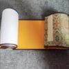 Buddhism Yellow  Eternal Blue Xuan Paper Calligraphy Paper Hand Scroll Song Brocade Samite Box Set of Writing The Heart of Sutra