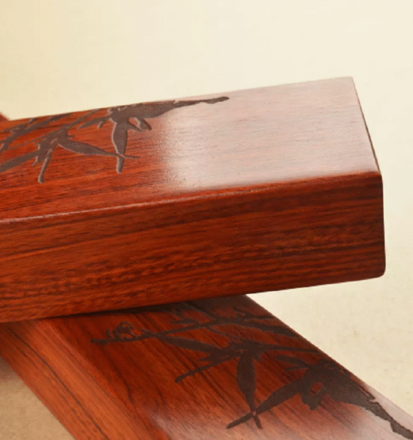 Chinese Heavy  Solid Wood  Paperweight  Song Brocade Box  The cardboard gift box four treasures of Study Room gift.