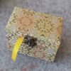 Buddhism Yellow  Eternal Blue Xuan Paper Calligraphy Paper Hand Scroll Song Brocade Samite Box Set of Writing The Heart of Sutra