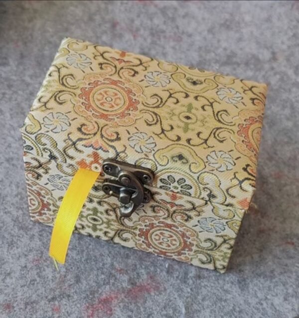 Buddhism Yellow  Eternal Blue Xuan Paper Calligraphy Paper Hand Scroll Song Brocade Samite Box Set of Writing The Heart of Sutra