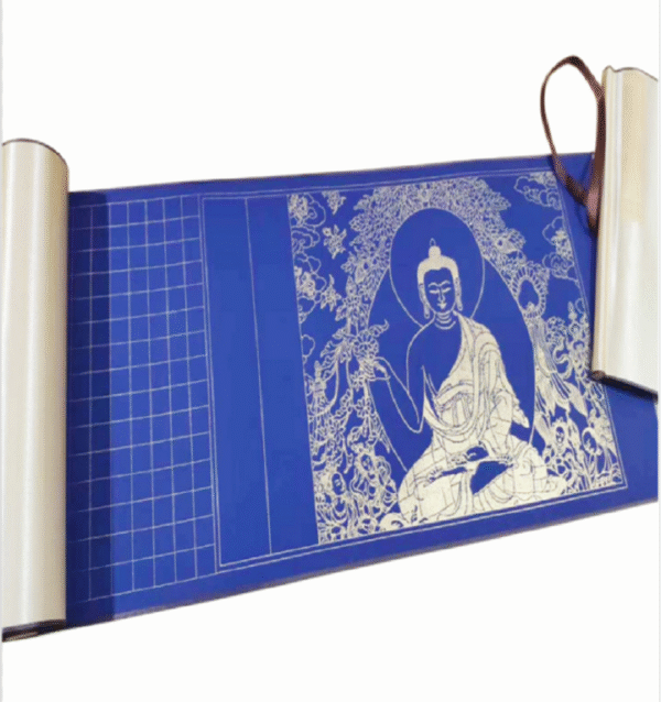 Xuan Paper Calligraphy Paper Hand Scroll Song Brocade Box Set for Writing  < Tao Te Ching> <The Diamond Of Sutra > .