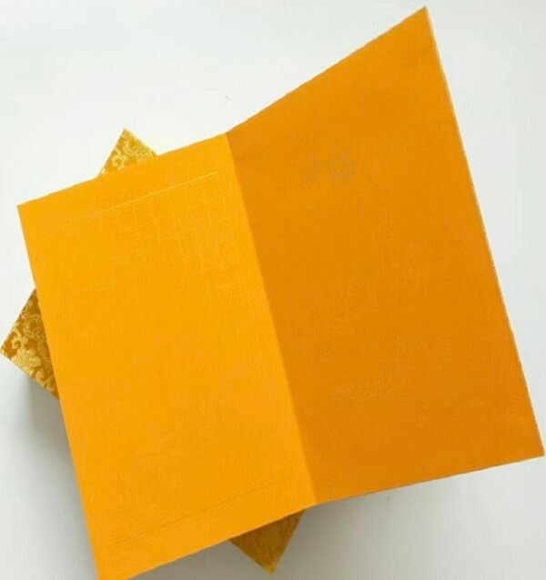 Xuan Paper  Calligraphy Paper Folding Book  Simple  MDF Song Brocade  Box Set Gift for Writing Daoism Classic  <  Tao Te Ching   > -Lao Tzu or < The Diamond Sutra > 