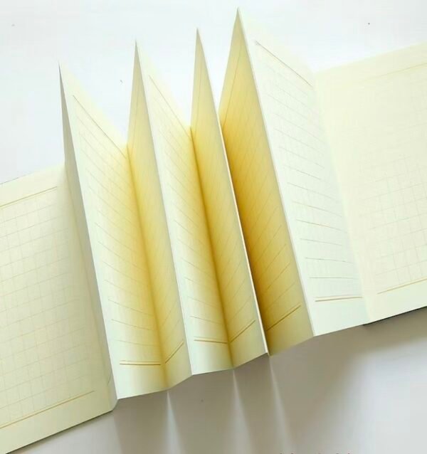 Xuan Paper  Calligraphy Paper Folding Book  Simple  MDF Song Brocade  Box Set Gift for Writing Daoism Classic  <  Tao Te Ching   > -Lao Tzu or < The Diamond Sutra > 