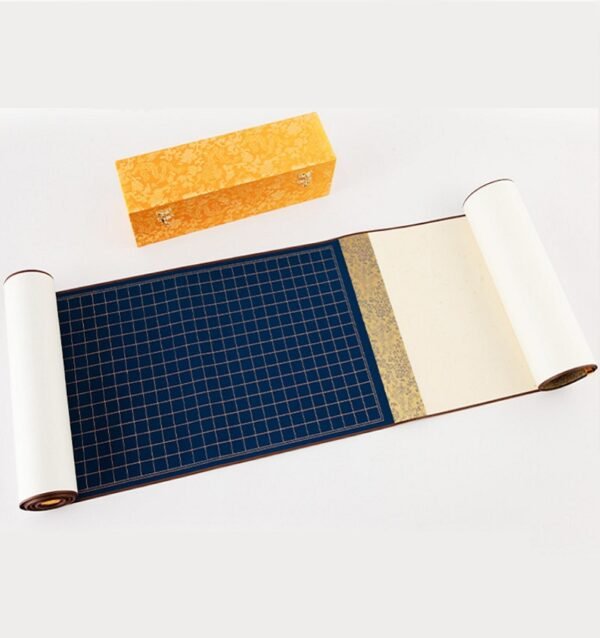 Xuan Paper Calligraphy Paper Hand Scroll Song Brocade Box Set for Writing  < Tao Te Ching> <The Diamond Of Sutra > .