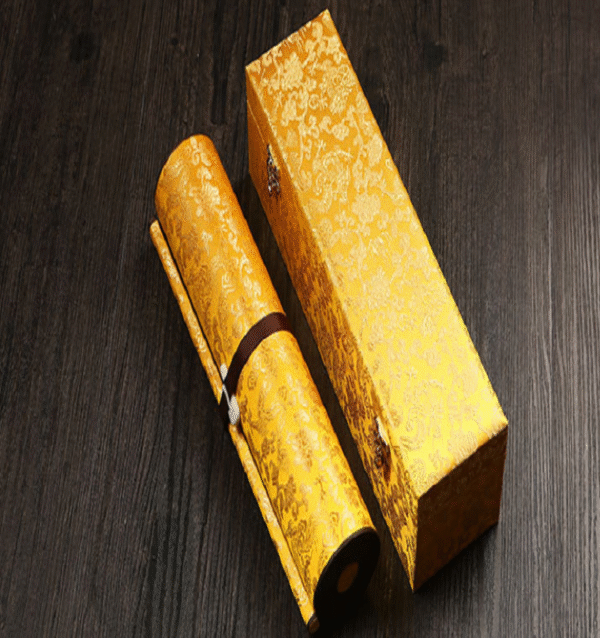 Xuan Paper Calligraphy Paper Hand Scroll Song Brocade Box Set for Writing  < Tao Te Ching> <The Diamond Of Sutra > .