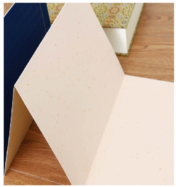 Xuan Paper  Calligraphy Paper Folding Book  Simple  MDF Song Brocade  Box Set Gift for Writing Daoism Classic  <  Tao Te Ching   > -Lao Tzu or < The Diamond Sutra > 