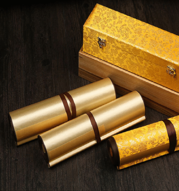Xuan Paper Calligraphy Paper Hand Scroll Song Brocade Box Set for Writing  < Tao Te Ching> <The Diamond Of Sutra > .