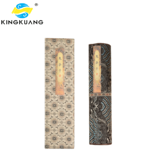 001 Xuan Paper Calligraphy Hand Scroll Copying Ancient Wisdom on Strategy and Tactics < GUI GU ZI > Song Brocade Box