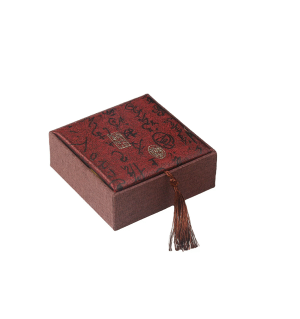 Chinese Solid Wood Sandalwood Massage Comb Gift Elegant Brocade Box Set