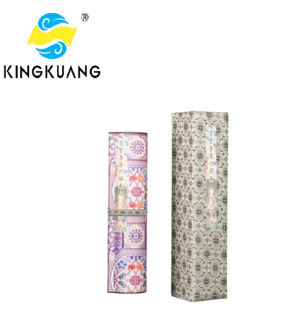 35*795cm Xuan Paper Hand Scroll Copying Universal Virtue Bodhisattva"s  Practices and Vows" Chapter Song Brocade Box Set 