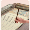 002 Xuan Paper Hand Scroll Daoism Scripture Copying Writing The Suprme Marvelous Scripture Song Brocade Box Set