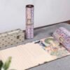 35*795cm Xuan Paper Hand Scroll Copying Universal Virtue Bodhisattva"s  Practices and Vows" Chapter Song Brocade Box Set 