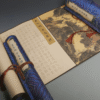 Xuan Paper Hand Scroll Copying Chinese Daoism Classic Longevity Article 《 ZUO WANG LUN 》Tang Dynasty Song Brocade Box