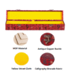 004 Xuan Paper Hand Scroll for Painting Calligraphy Artwork Cursive Script Calligraphy Song Brocade Fabric Necklace Gift Box