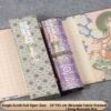 35*795cm Xuan Paper Hand Scroll Copying Universal Virtue Bodhisattva"s  Practices and Vows" Chapter Song Brocade Box Set 