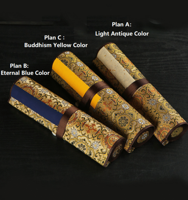 005 The Great Compassion Mantra Xuan Paper Copying Scroll Shakyo Song Brocade Box Set Calligraphy Tracing Artwork
