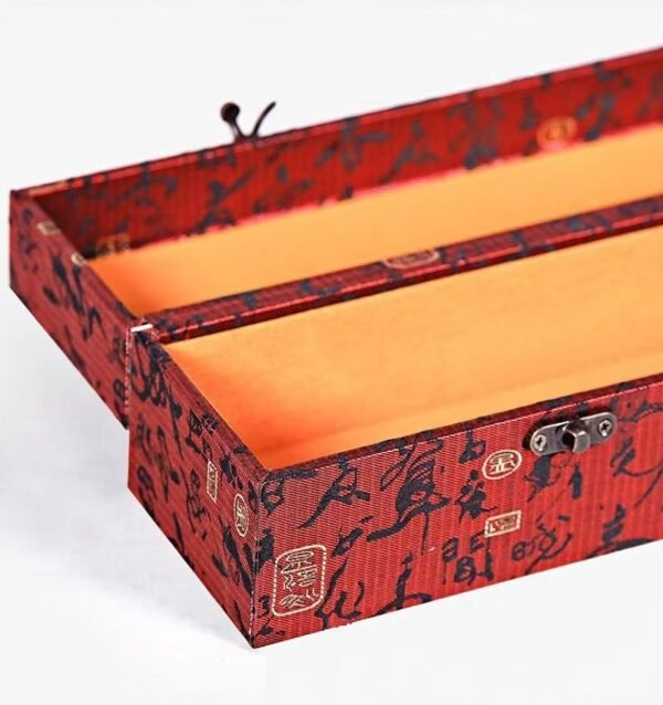 006 Xuan Paper Hand Scroll for Painting Calligraphy Artwork Cursive Script Calligraphy Song Brocade Fabric Necklace Gift Box