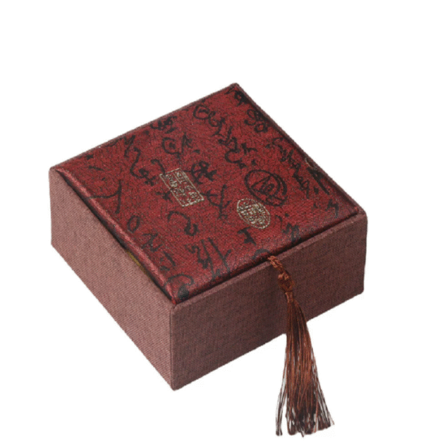 Chinese Solid Wood Sandalwood Massage Comb Gift Elegant Brocade Box Set