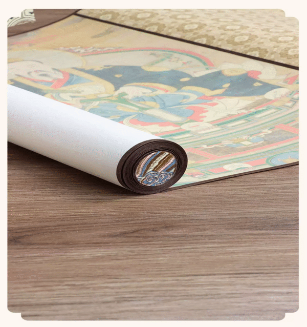 009 Xuan Paper Hand Scroll Daoism Scripture Copying Writing The Suprme Marvelous Scripture Song Brocade Box Set