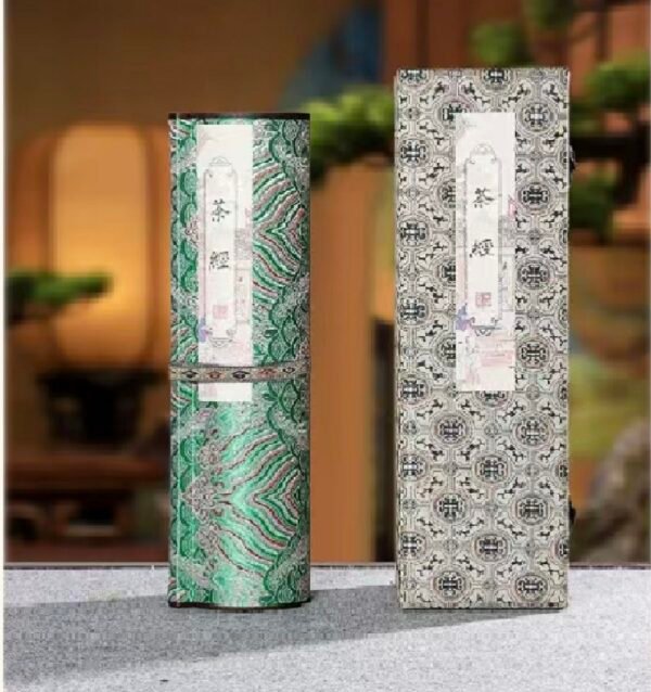xuan paper hand scroll Artwork copying < The Classic of Tea > song brocade box Gift set