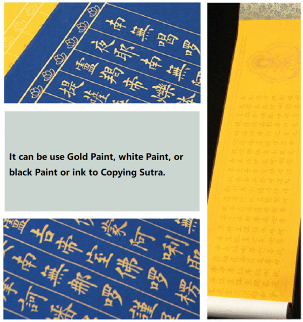 009 The Great Compassion Mantra Xuan Paper Copying Scroll Shakyo Song Brocade Box Set Calligraphy Tracing Artwork