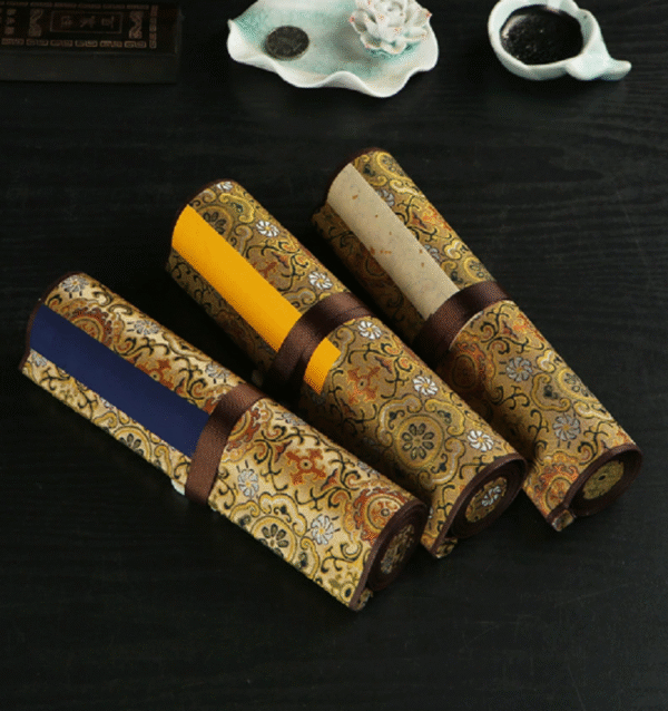 010 The Great Compassion Mantra Xuan Paper Copying Scroll Shakyo Song Brocade Box Set Calligraphy Tracing Artwork