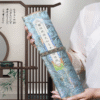 xuan paper hand scroll calligraphy song brocade box set copying < Sutra of Medicine Buddha >