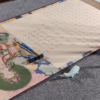 35*795cm Xuan Paper Hand Scroll Copying Universal Virtue Bodhisattva"s  Practices and Vows" Chapter Song Brocade Box Set 