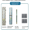 xuan paper hand scroll calligraphy song brocade box set copying < Sutra of Medicine Buddha >