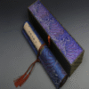 Xuan Paper Hand Scroll Copying  Phonetic Rhyme and Musical Rhythm  Article 《 Sheng Lv Qi Meng 》by Che Wan Yu  in Qing  Dynasty  Song Brocade Box 