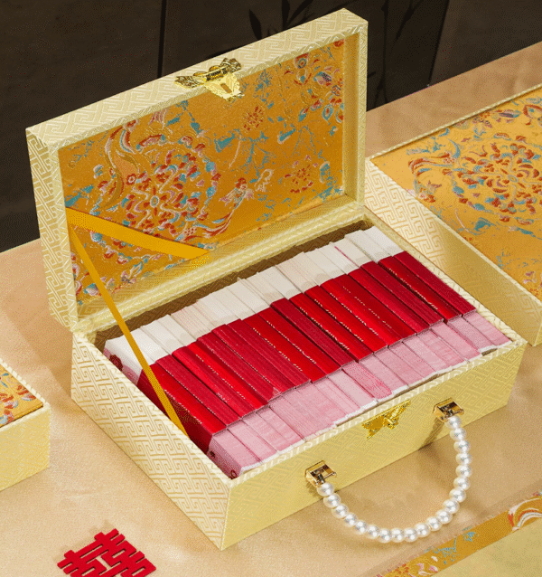 Bride price  Spousal  Conjugal gift  Marriage  Nuptial settlement  Dowry money box Red Yun Brocade Box