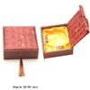 Chinese Solid Wood Sandalwood Massage Comb Gift Elegant Brocade Box Set