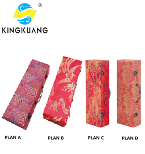 000 xuan paper hand scroll booklet package Red Gold Phoenix Color Song Brocade Box