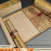 Xuan Paper Hand Scroll Copying  Buddhism  Article < The Great Repentance Sutra of Eighty-Eight Buddhas > Song Brocade Box