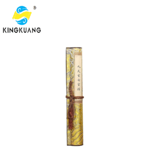 001 Xuan Paper Hand Scroll Copying Tracing Shakyo Taoism Classic of< The Nine Heavens Mysterious Woman > Song Brocade Box Set