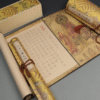 Xuan Paper Hand Scroll Copying  Buddhism  Article < The Great Repentance Sutra of Eighty-Eight Buddhas > Song Brocade Box
