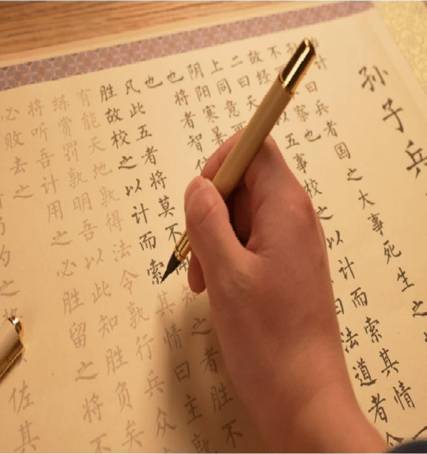 Xuan Paper Hand Scroll Chinese Calligraphy Copying Tracing Business Strategy < The Art of War   >  Artwork Collection Brocade Box Set