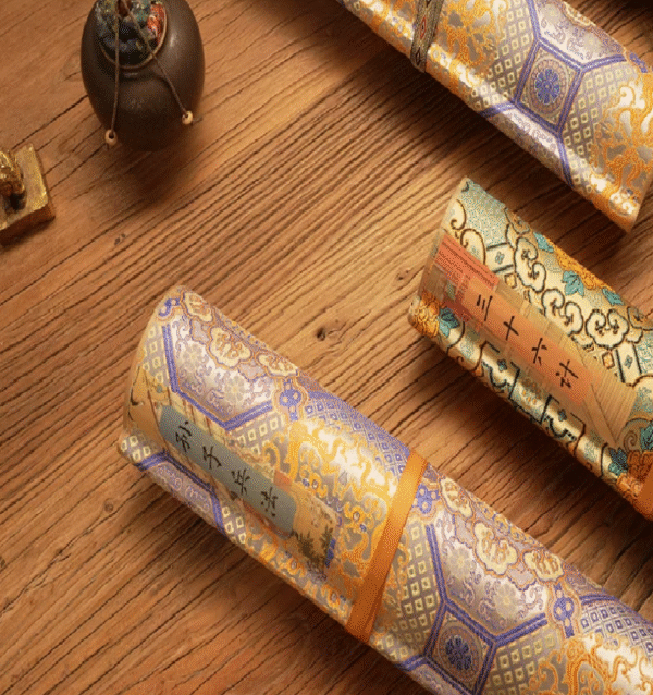 Xuan Paper Hand Scroll Chinese Calligraphy Copying Tracing Business Strategy < The Art of War   >  Artwork Collection Brocade Box Set