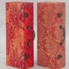 xuan paper hand scroll booklet package Red Gold Phoenix Color Song Brocade Box