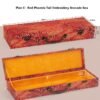 xuan paper hand scroll booklet package Red Gold Phoenix Color Song Brocade Box