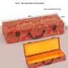 xuan paper hand scroll booklet package Red Gold Phoenix Color Song Brocade Box